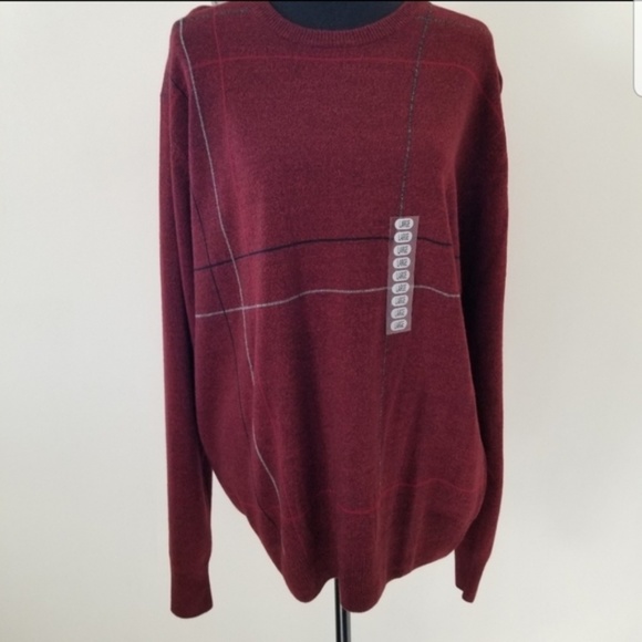 NWT Dockers large men red crewneck sweater - Picture 5 of 8